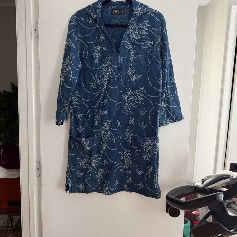 NWOT Ralph Lauren Double RL Blue shift Dress